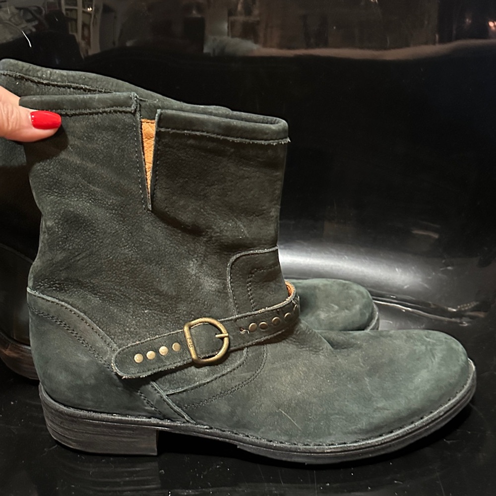 Fiorentini + Baker Dark Green Moto Boots